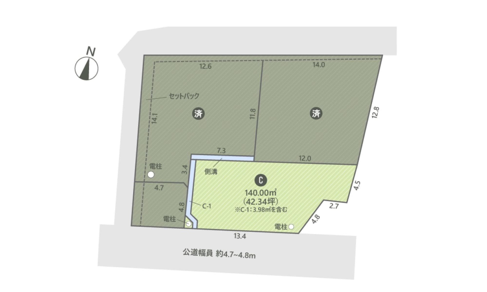 日進市岩崎町第Ⅱ期　全3区画　C区画 2,190万円